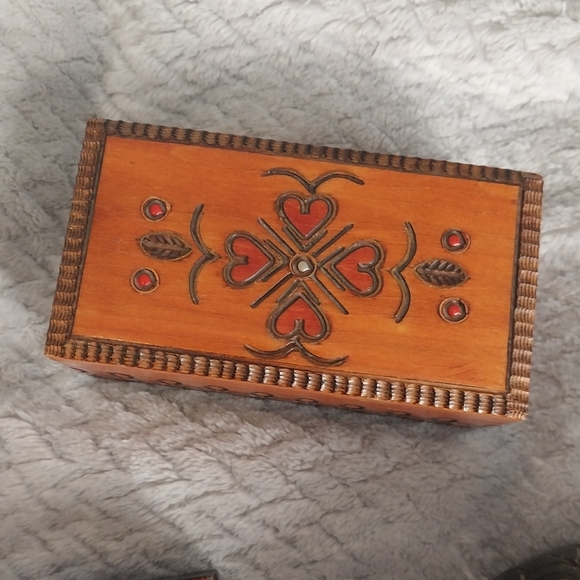 Artisan Made Wood Carved Made in Poland Trinket Boxes (Set of 3) - Picture 4 of 7